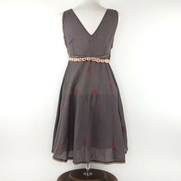 Free People Beaded Embllished Sequin Embroidered M - Picture 5 of 12